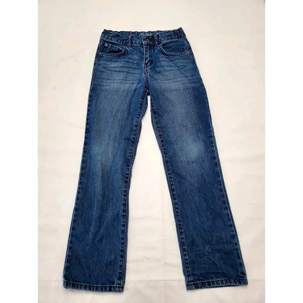 2 Pair-The Children's Place ● Boys Denim Jeans ● Adjustable‎ Waist ● Size 10